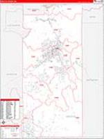 Santa Fe, Nm Carrier Route Wall Map